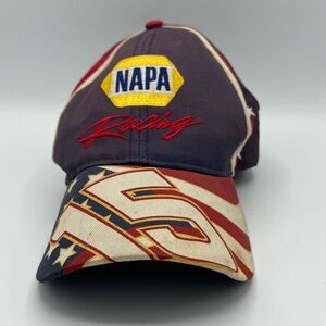 NAPA NASCAR Michael Waltrip #15 Racing Cap with American Flag Design
